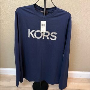 Michael Kors Navy Long Sleeve Men’s Shirt